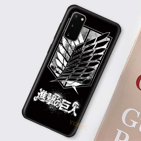 Чехол «Атака Титанов» для Samsung Galaxy S20 FE S21 Note 20 Ultra S10 10 Lite S9 Plus S8 S10e, черный чехол из ТПУ для телефона, чехол