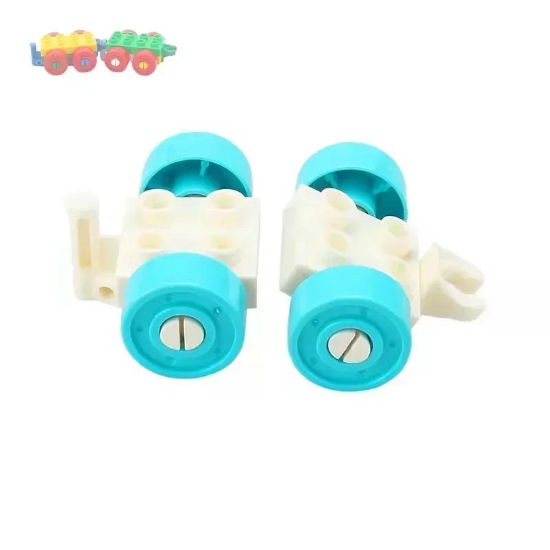 Большие строительные блоки Аксессуары Совместимые Большие кирпичи Дети Дети Грузовик Машина Автобус Серия Городское движение Сборка Развивающая игрушка