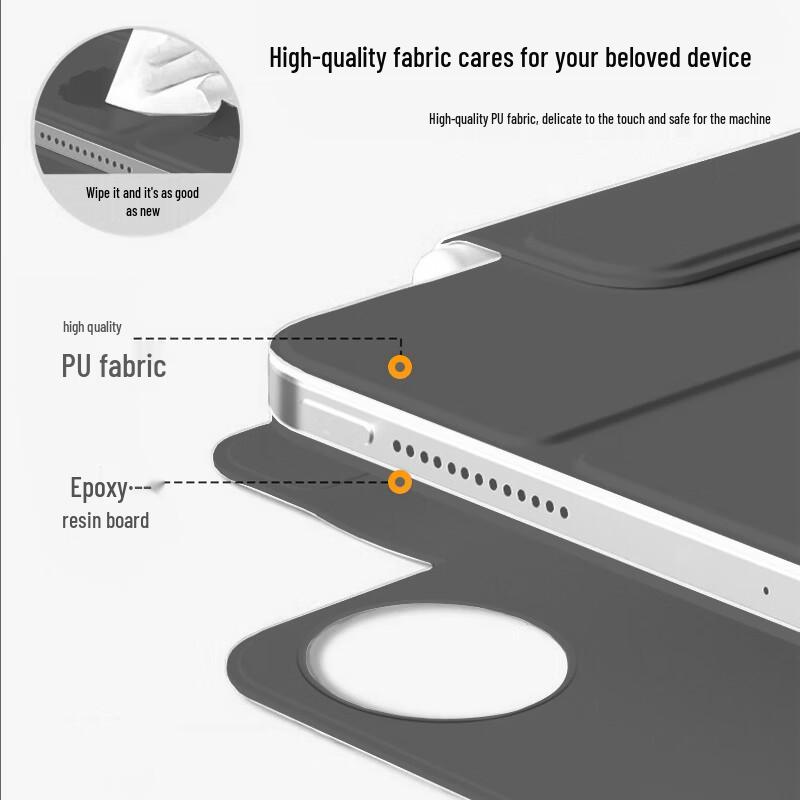 Магнитный съемный чехол для Huawei MatePad Pro 12,2 дюйма со слотом для стилуса