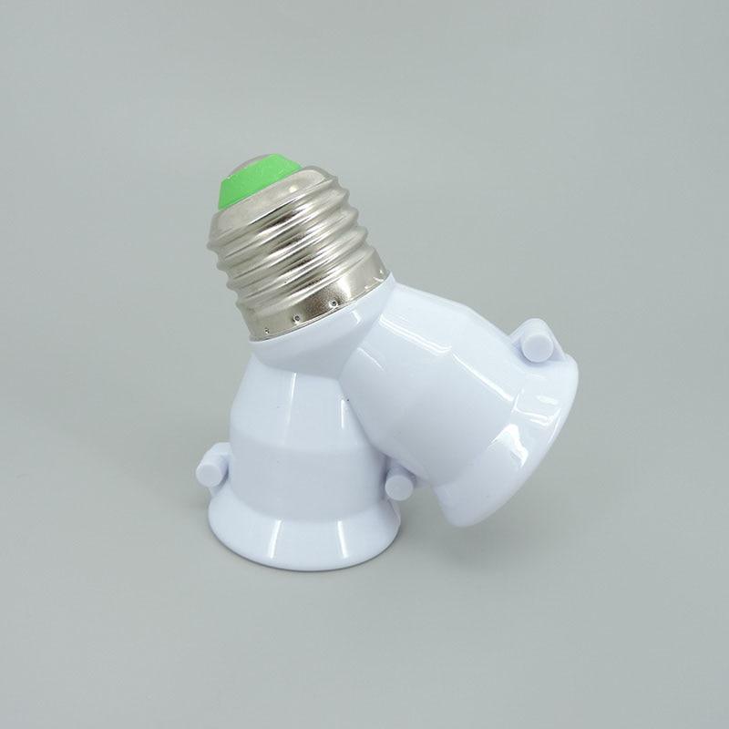 AC 110 В 220 В 2 в 1 E27 на 2 E27 головка расширенная светодиодная лампа цоколь держатель лампы розетка разветвитель адаптер для домашней фотостудии