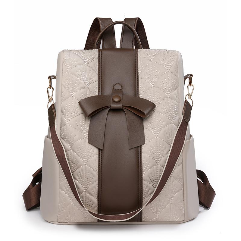 Женский рюкзак с бантом, большой вместимости, противокражный рюкзак, сумка через плечо для поездок