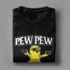 Мужские футболки Duck Pew Pew Madafakas Винтажные футболки из чистого хлопка Футболки с коротким рукавом Футболки с круглым вырезом Одежда Большой размер