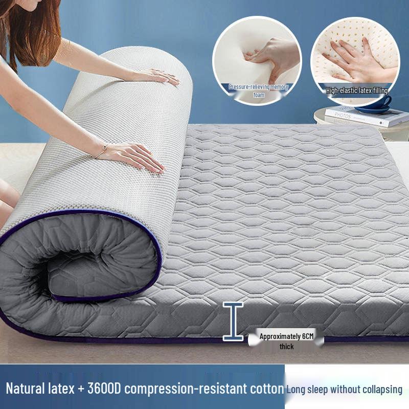 Class A Latex Mattress Topper: Soft, Thickened Tatami Pad for Dorm and Rental Rooms