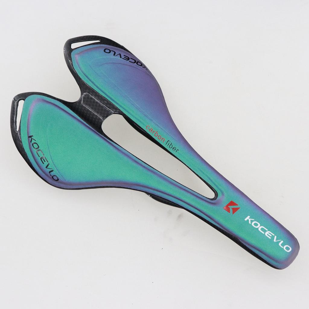 Седло KOCEVLO Carbon T800 из углеродного волокна и кожи, сверхлегкое седло для шоссейного велосипеда MTB
