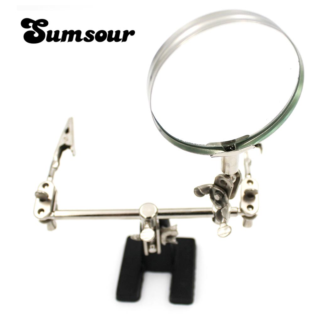 Качественные товары лупа 3 в 1, вспомогательный зажим, лупа