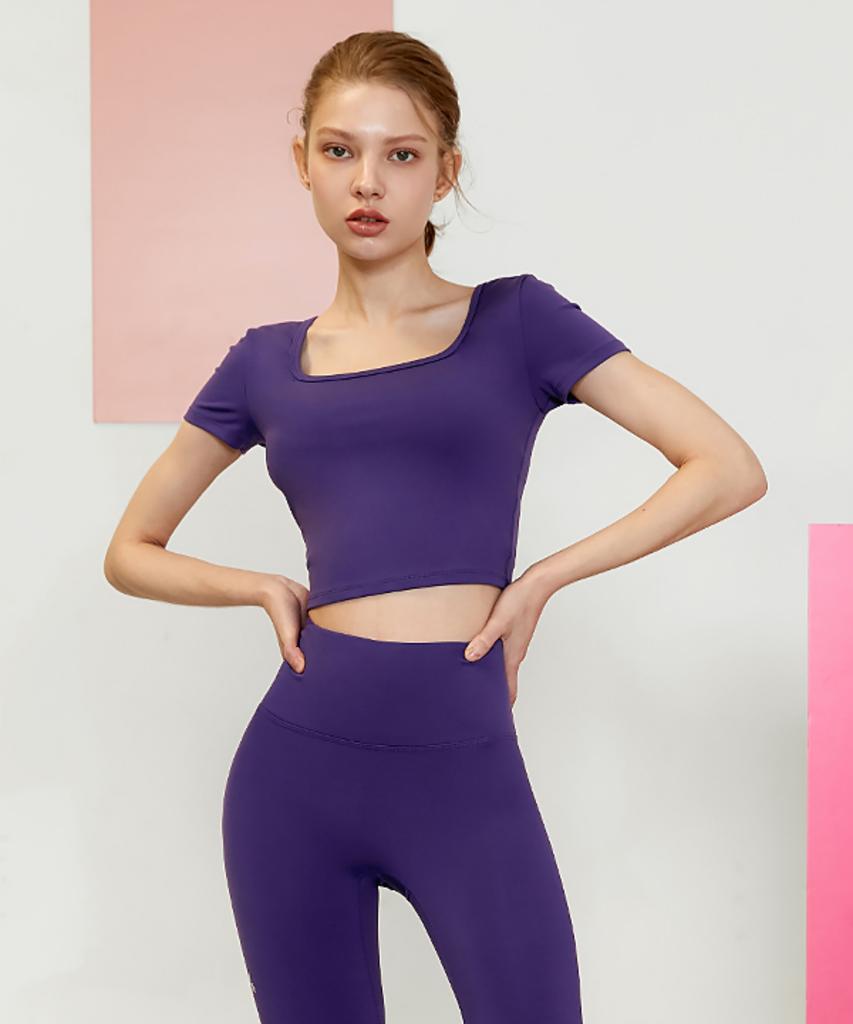XEXYMIX Gela Intention Square Crop Top Ultraviolet