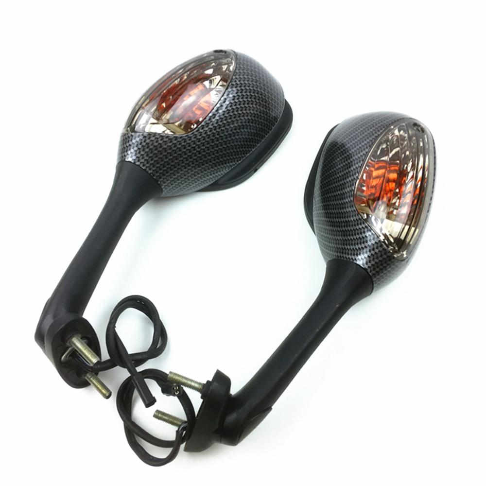 Motorcycle Mirror Rearview with Turn Signal Light Mirror For Suzuki GSXR600 750 2006-2010 GSXR 1000 2005 2006 2007