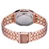 Square Dial Electronic Women Men Watch Digital Display Wristwatch Rose Gold Silver Luxury Ladies Wristwatches