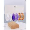 3 Pairs of Acrylic C-Shaped Hoops for Women's Everyday Jewelry Earings for Women