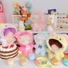 10cm Doll Clothes Plush Hairy One-piece Garment Gift Cartoon Animal Jumpsuits  Stuffed Cotton Doll