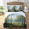 Forest Theme Three-Piece Quilt Cover 3D Digital Printing Bedding Set Bed Cover