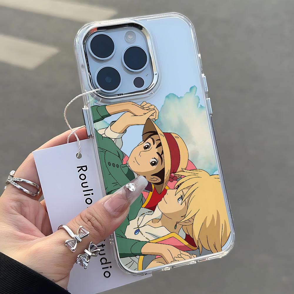 Lovely flame M-Moving Phone Case for Samsung Galaxy S25 S24 S23 S22 S21 S20 Note20 FE Ultra Edge Plus 4G 5G H-Howl's Soft Cover