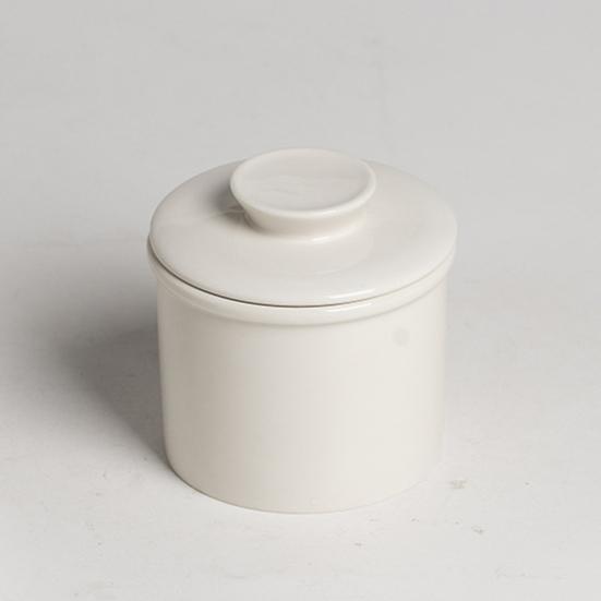 Французская керамическая банка для масла с герметичной крышкой, однотонный дизайн, прочная емкость для масла