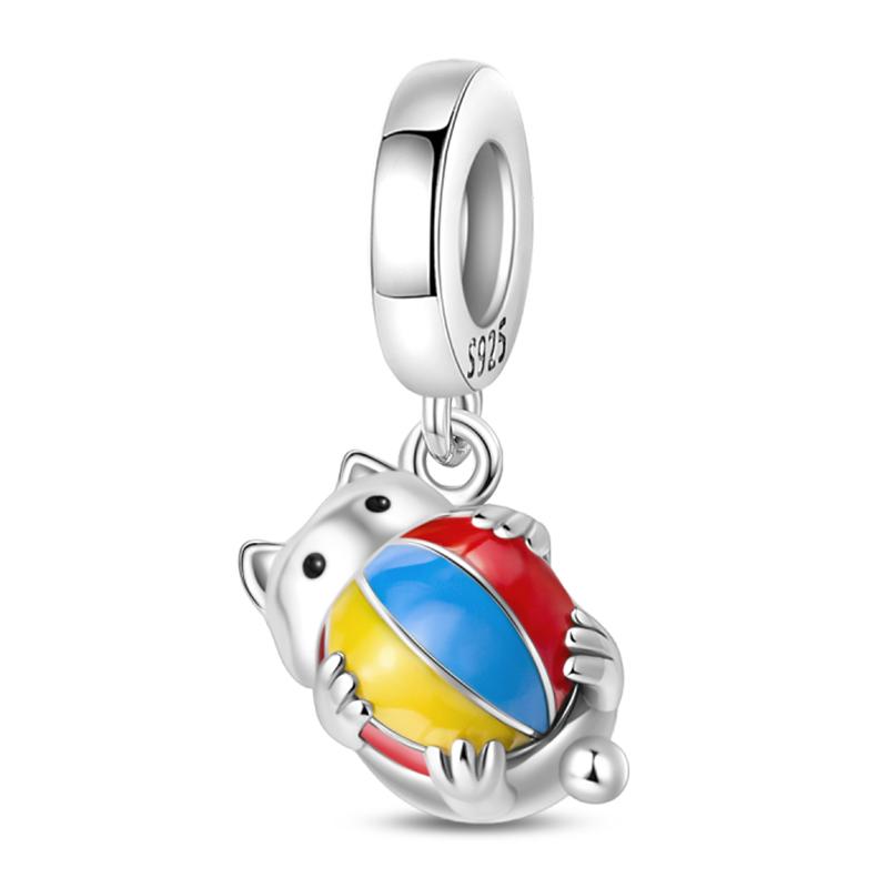 Ocean Модные Шармы-Подвески из Серебра 925 Пробы Дельфин Краб Лодка Пляж Бусины Подходят для Браслетов 3 мм Оригинальные DIY Продуманные Изделия Тонкой Работы Подарки