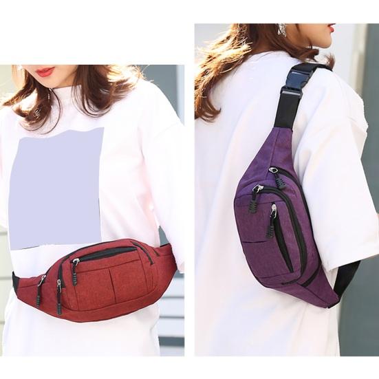 Мужская поясная сумка для телефона, устойчивая к брызгам, эластичный регулируемый поясной ремень, несколько отделений, застежка-молния, для активного отдыха, бега, велоспорта