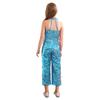 Girls Shiny Sequin Romper Halter Neck Wide Leg Pants One Piece Jumpsuit Sleeveless Party Dancing Outfit