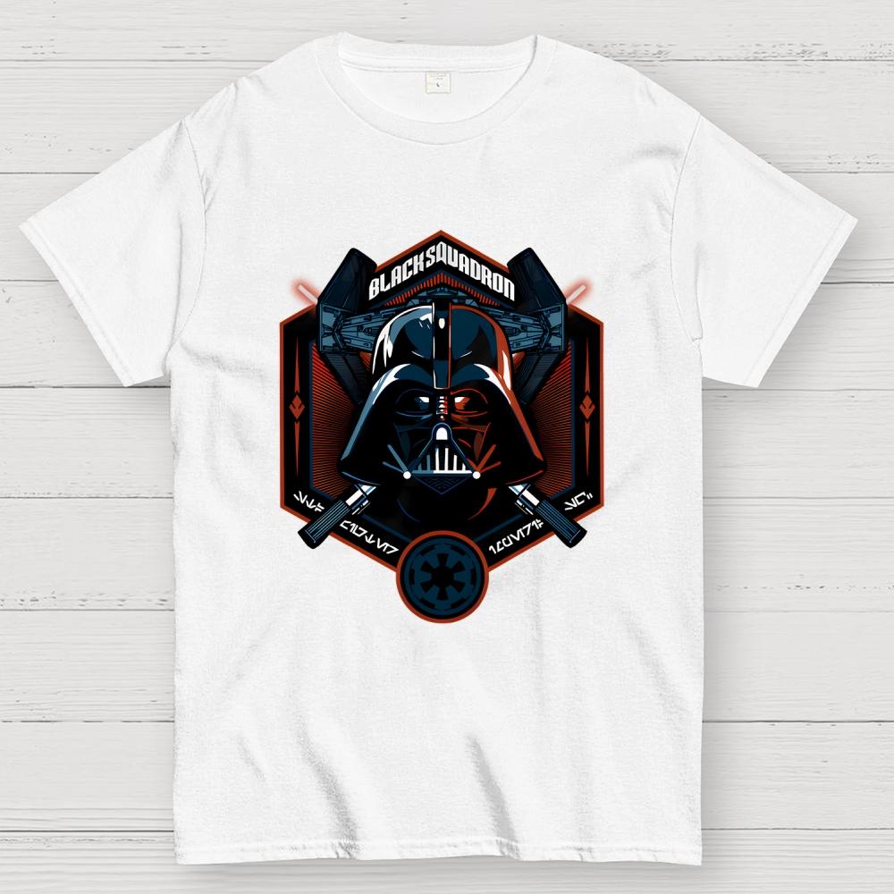 Black Squadron Cotton Summer Casual Cool Loose T-Shirt
