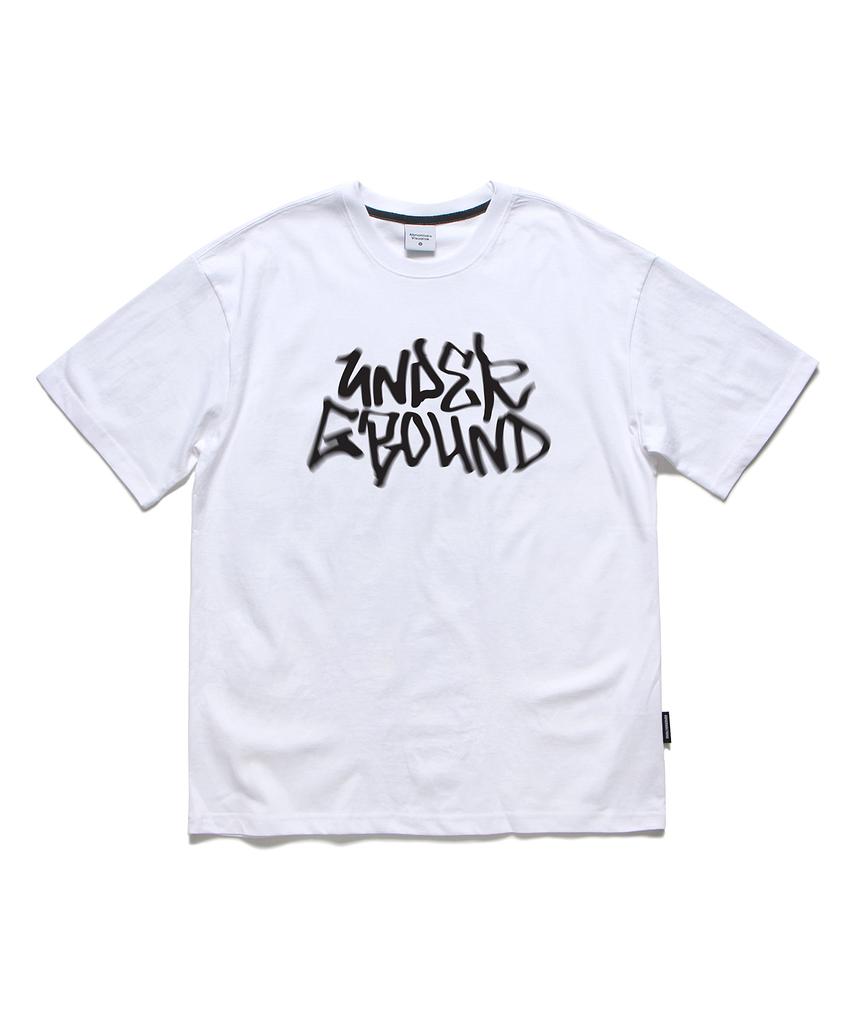 ABNORMALTHING Подземная оверсайз футболка Белая
