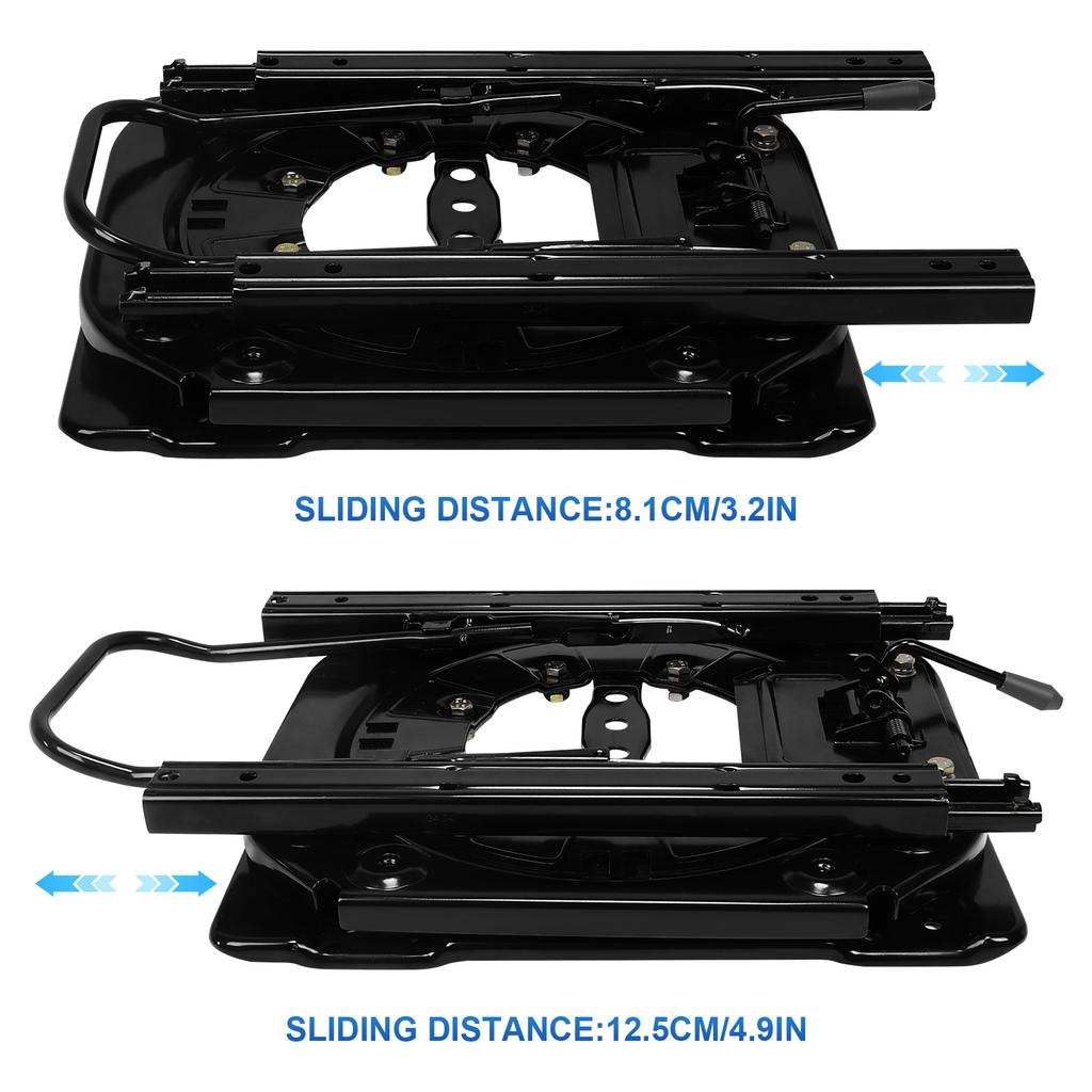 3mm Steel Plate Heavy Duty Seat Swivel Base W/ Slider Rotating Seat Base Car Chair Swivel Base for RV Van Camper Boat Truck Bus