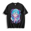 Hatsune Miku Neon Wink T-Shirt - Vibrant Anime Glow Unisex Tee