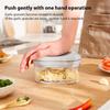 Food Chopper Manual Garlic Mincer Onion Vegetable Chopper Easy To Clean Hand Push Garlic Cutter