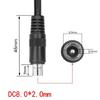 6.2m/20.3ft Long Solar Generator Adapter Cable Cord Universal DC8020 To 8.0x2.0mm Compatibility Outdoor Use