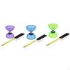 3Sets 10.5cm Chinese Diabolo Juggling Ning for Kids Adults Men Women with Hand Sticks String Rubber