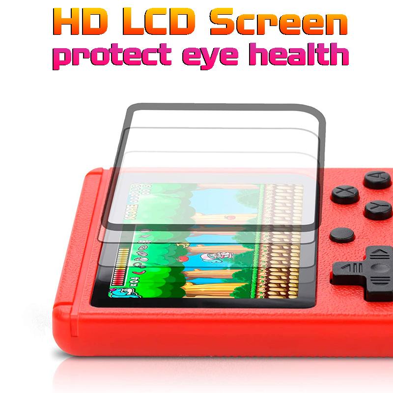 Портативная игровая приставка ретро 500 в 1, цветной ЖК-экран 3 дюйма, консоль, 8-бит