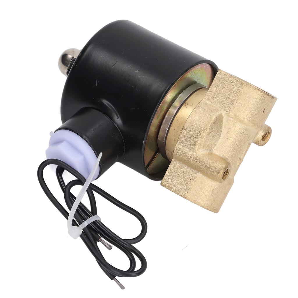 Электромагнитный клапан 2W Нормально закрытый Латунный Медный сердечник Катушка Электрический электромагнитный клапан для воды газа масла