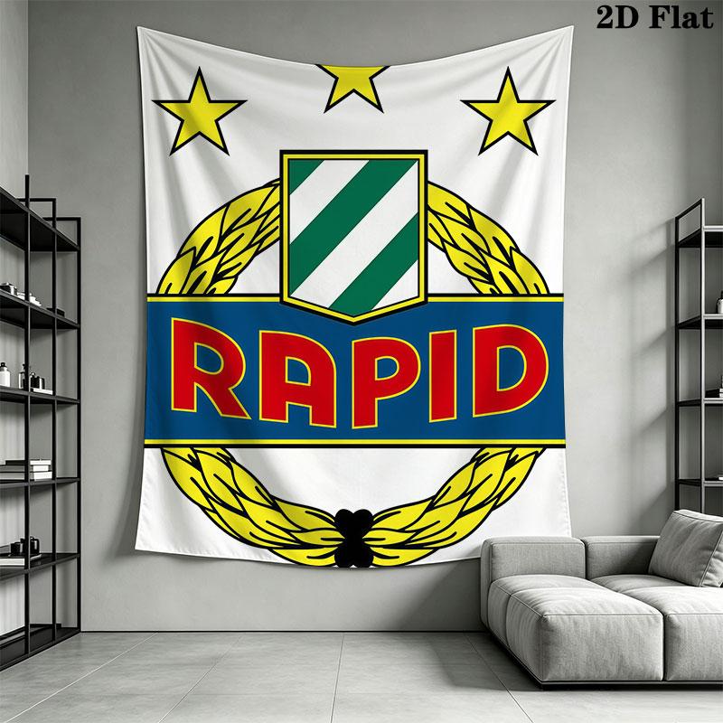 Rapid Wien Wall Hanging Printed Fabric Blanket Decorative Tapestries for Bedroom Living Room Home Decor