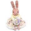 Набор для рукоделия с хлопком, маленькая мягкая игрушка, сидячий кролик с цветком, мягкая лаванда, ручная работа, набор для ручной работы, 1005001