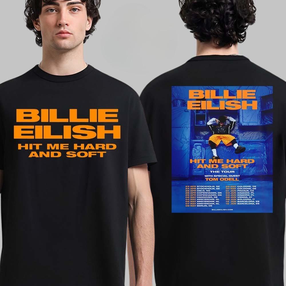 New Billie Eilish Hit Me Hard and Soft The Tour Part 2 2025 Schedule Tour Dates Two Sided Unisex T-Shirt