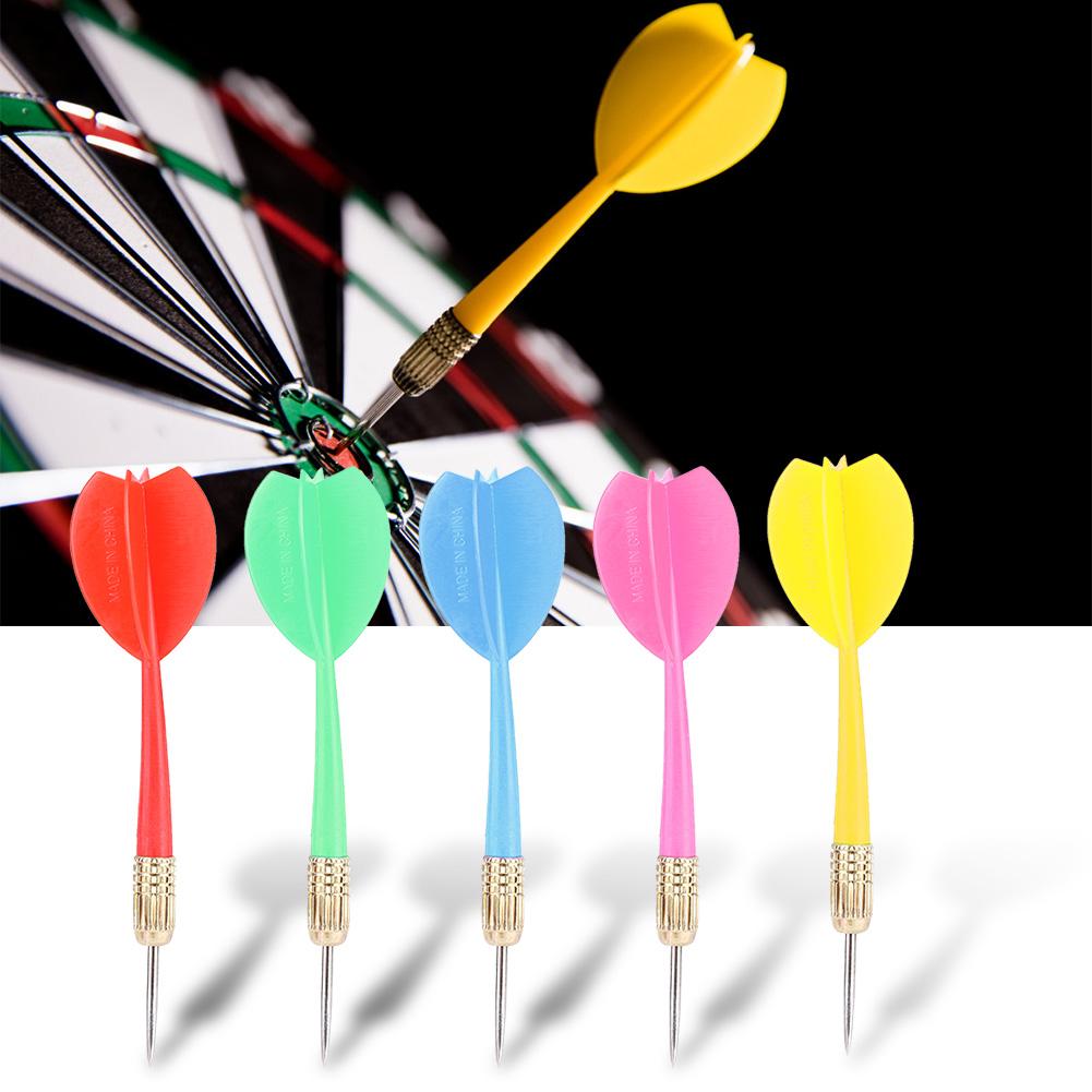 15Pcs Set Needle Tip Darts Barrel Colourful Darts Dart Red Yellow+Green Purple Blue
