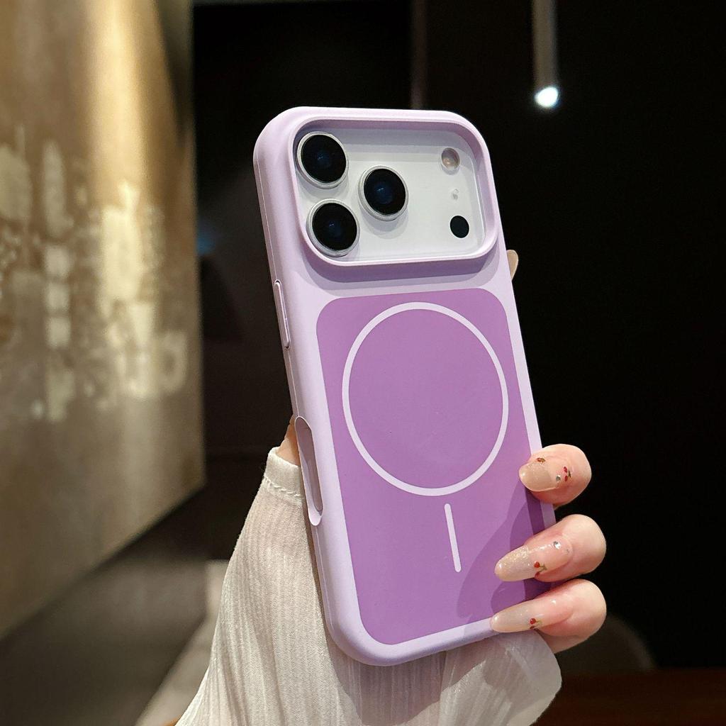Женский чехол из жидкого силикона с магнитом для Apple iPhone 17 Pro Max, полное покрытие, защита от падений