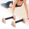 2 Pieces Push Up Stands Home Fitness Equipment, Wooden Planks Strength Training for Men, Pushup