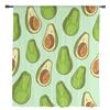 Avocado Green Seed Fruit Sheer Curtains for Living Room Decoration Window Curtains for Kitchen Tulle Voile Organza Curtains