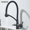 Filtered Kitchen Sink Faucets Purification Tap 360 Rotate Water Filter Tap For Kitchen 3 In 1 Purifier Vessel Sink Mixer