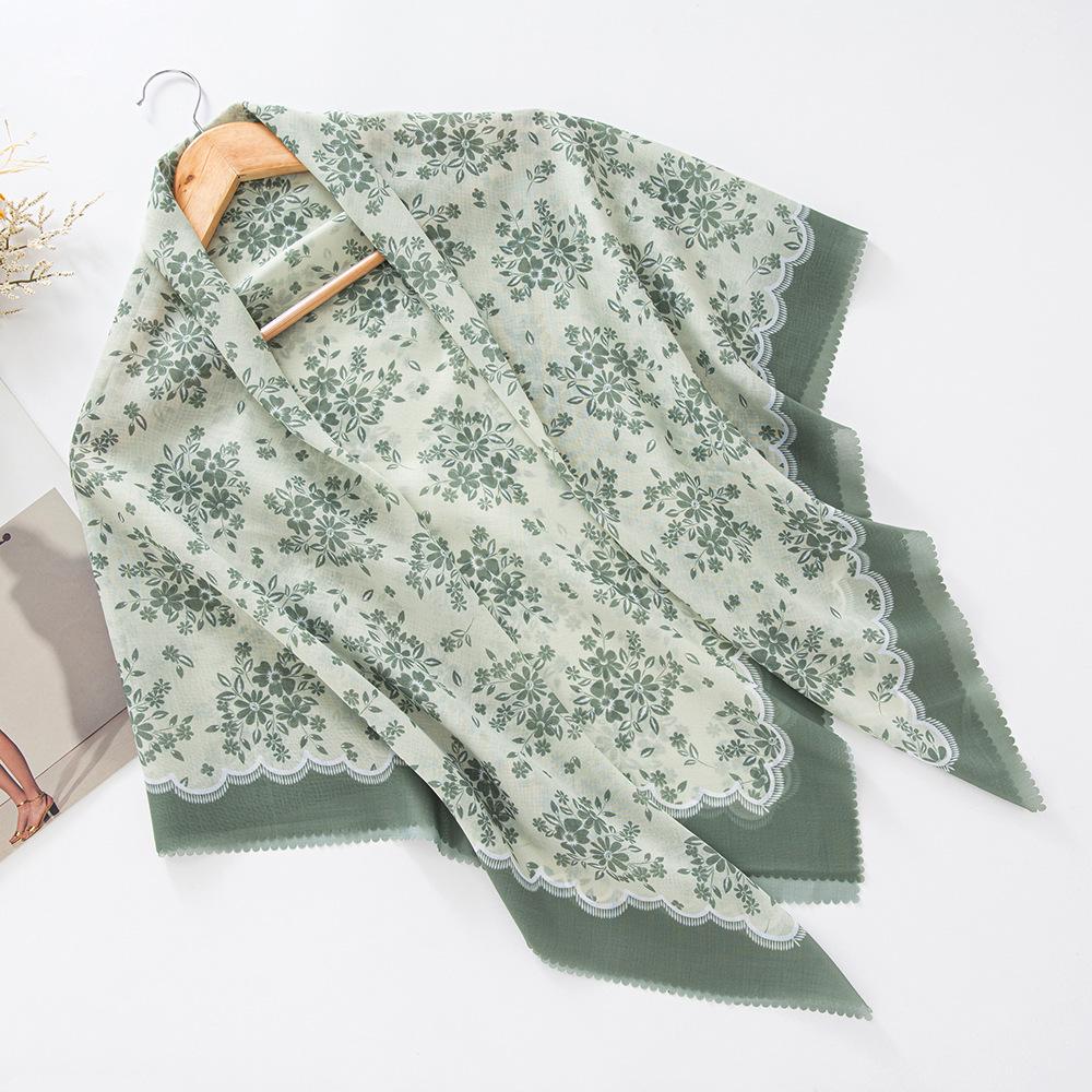 Эксклюзивный малазийский солнцезащитный пыленепроницаемый платок-шаль с принтом балийской пряжи, квадратный шарф 110*110