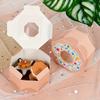 21 шт. подарочные упаковочные коробки для пончиков, симпатичная шестиугольная коробка для конфет, сладкая упаковка для шоколада, подарок на свадьбу, день рождения