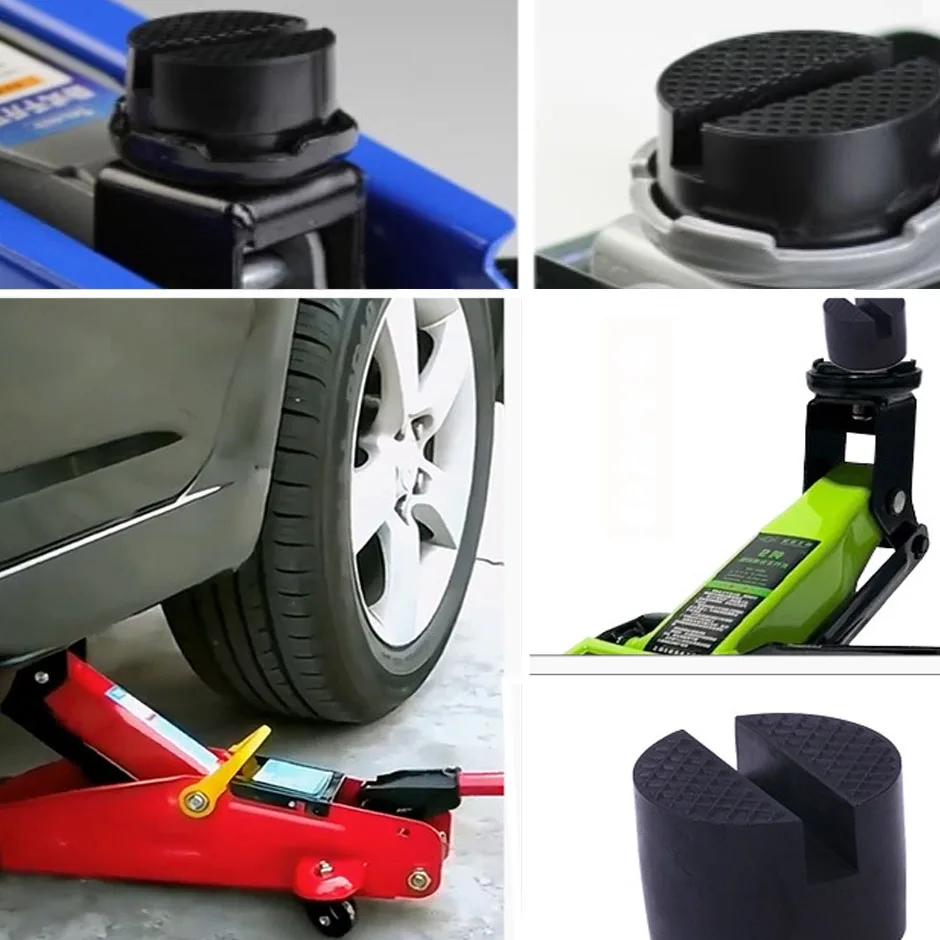 Universal Car Lift Jack Stand Rubber Pads Frame Protector Adapter Floor Slotted Car Jack Rubber Pad For Lexus Subaru Fiat Volvo.
