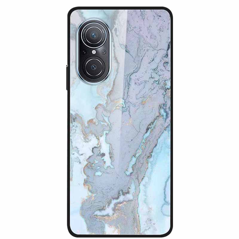 Чехол для Huawei Nova 9 10 Мраморное закаленное стекло Задняя крышка Жесткая для Huawei Nova9 10 SE Чехол Nova10 Ударопрочный Funda Coque