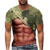 Мужская футболка, новая мода, камуфляжный рисунок Fake Muscle, забавная футболка с 3D-принтом, летняя мужская футболка с короткими рукавами в стиле хип-хоп-стрит