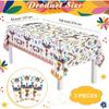 Frienda 3 шт. Скатерть на День Мертвых Dia De Los Muertos Декор 54 x 108 дюймов Fiesta Цветочные Одноразовые Покрытия для Стола Черепа Птицы для