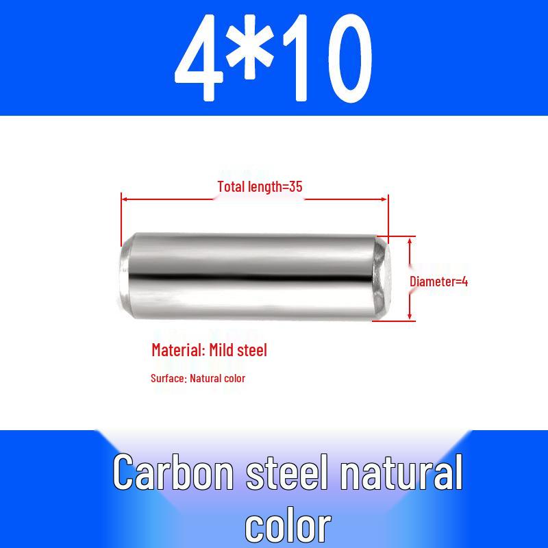 GB119 Железный цилиндрический установочный штифт - Сплошной штифт вал M3M4M5M6M8M10M12