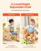 Weaning Table and Chair Set Montessori Kids Activity Table and Chair Wood