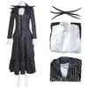 Jack Skellington Men's Full Costume Set Nightmare Before Christmas Skeleton Suit Halloween Cosplay Outfit
