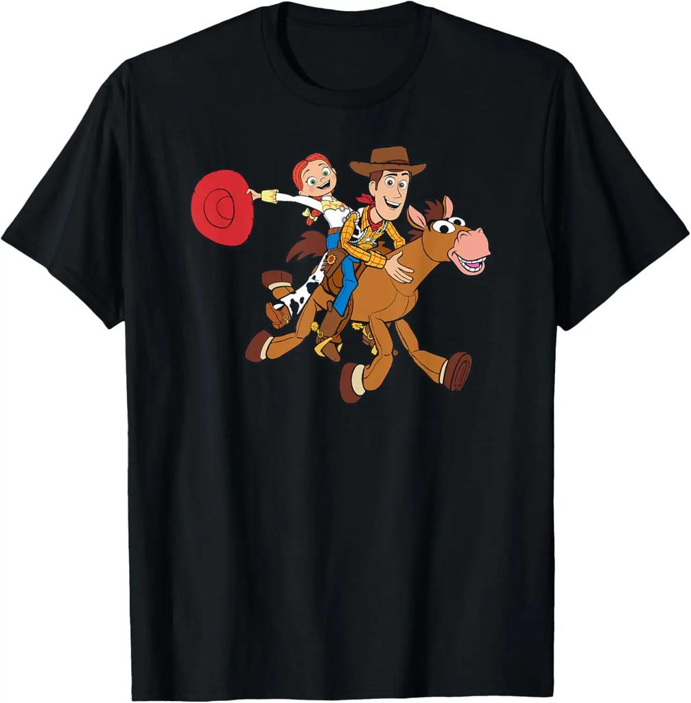 Модная повседневная футболка с героями Disney и Pixar История игрушек Вуди Джесси Булзай S-4XL Четыре сезона