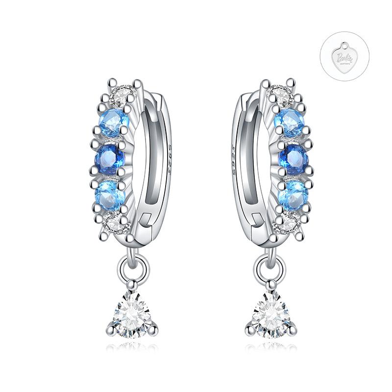 Barbie earrings Original design blue gradient earrings, elegant and high-end original debut, ins style and exquisite S925 silver ZJYES-YS-137