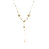 Niche temperament exquisite zircon necklace women's high sense versatile collarbone chain stainless steel flower fringed pendant