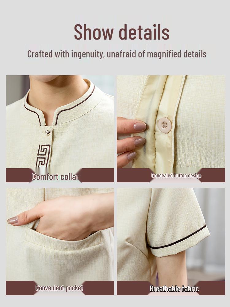 Short Sleeve Summer Cleaning Uniform for Hotel & Guest Room Staff